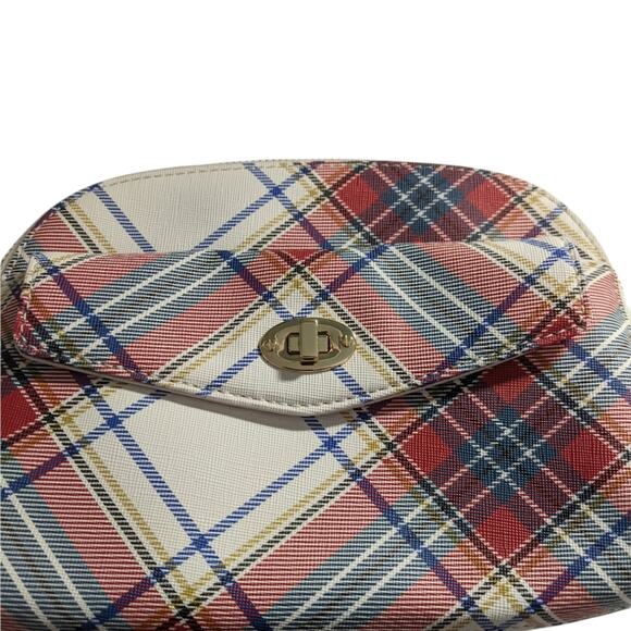 Talbots Tartan Plaid Wristlet 2 Pocket Handle NWOT - Picture 3 of 8